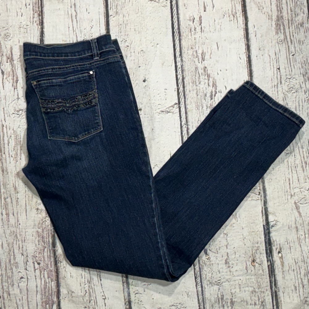 White House Black Market Denim Blue Slim Leg Jeans Women's  Pants